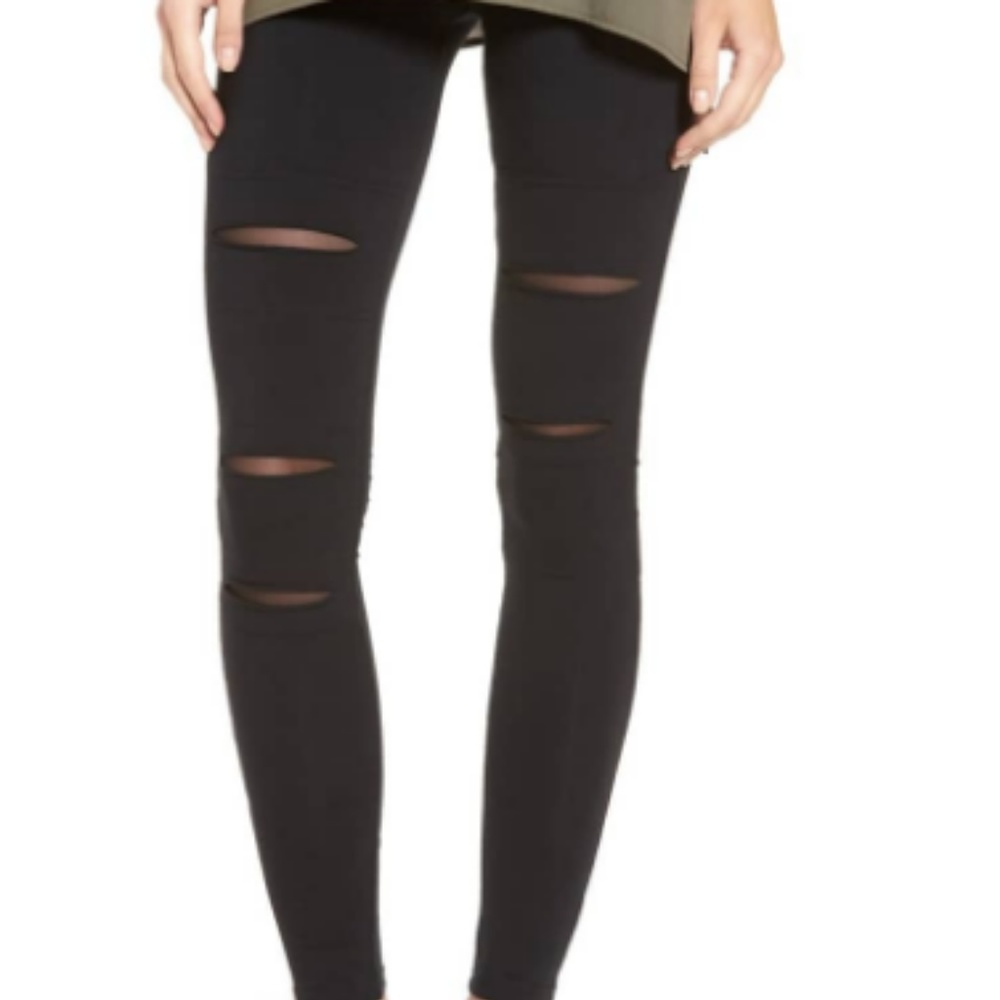 NWOT- BP Mesh Inset Leggings